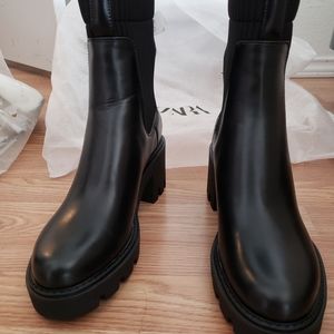 Brand New Chunky Black Bootie